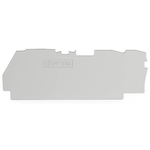 2104-1391 Wago Abschluss-und Zwischenplatte,1 mm dick,für 3-Leiter-K Produktbild Front View L