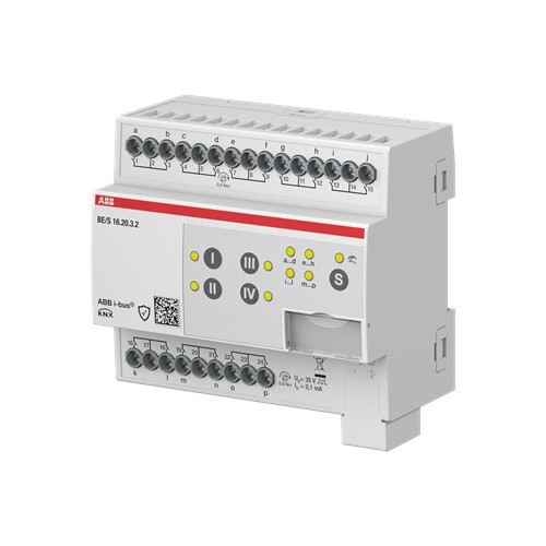 BE/S 16.20.3.2 ABB Binäreingang,16f,Kont.abfr BE/S16.20.3.2 Produktbild Front View L