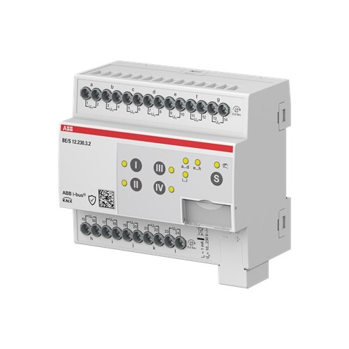 BE/S 12.230.3.2 ABB Binäreingang,12f,10- 230V BE/S12.230.3.2 Produktbild Front View L