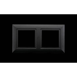 903257 SG Leuchten SOFT SQUARE Rahmen 2fach schwarz Produktbild front M