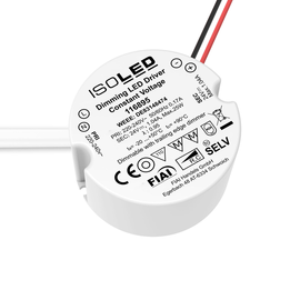 116895 Isoled LED Schalterdosen-PWM- Trafo 24V/DC, 0-25W, Tiefe 30mm, IP65, Produktbild front M