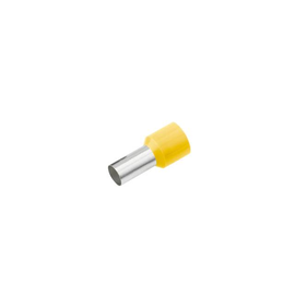 187213 Cimco Isol. Aderendh. 1,0mm² x 6mm, gelb Isolation aus PP und Kupfer-D Produktbild front M