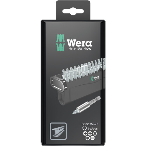 05057440001 Wera Bit-Check 30 Metal 1 SB Produktbild Front View L