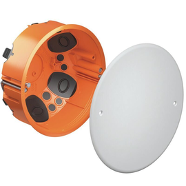 9273-92 Kaiser Hohlwand, Verbindungsdose Ø 120 mm O-range ECON®, luftdicht mit D Produktbild front M