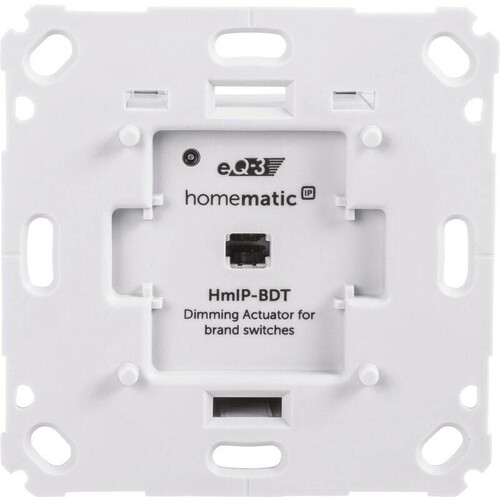 143166A0 EQ-3 Homematic Homematic IP Dimmaktor für Markenschalter-Phasenabsc Produktbild Front View L
