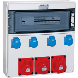 142365 Gifas KST AP Steckdosenverteiler Lightbox KLN5 Produktbild front M