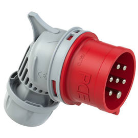 8017-6v PC-Electric CEE-Winkelstecker 16A 7p 6h IP44/IP54 SHARK Produktbild front M