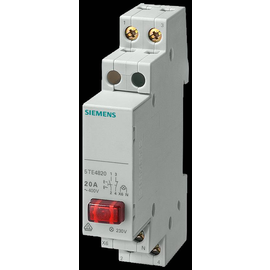 5TE4820 Siemens Taster, 1S/1Ö 20A, 1 Taste rot, LED 230V Produktbild