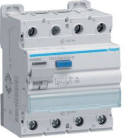 CRA690 Hager FI-Schutzschalter 3P+N 125A 500mA A  S Produktbild