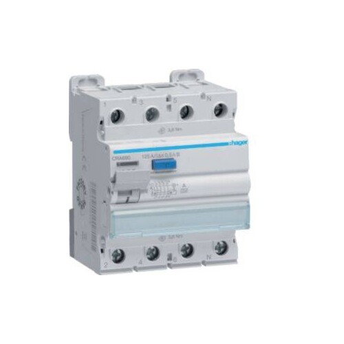 CRA690 Hager FI-Schutzschalter 3P+N 125A 500mA A  S Produktbild