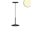 116303 Isoled Track48 Hängeleuchte Shade 5,5W, 120°, 48V DC, schwarz, 3000K, DAL Produktbild