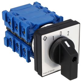 CH10.A216.E Kraus & Naimer Umschalter m.0, RZ, 3-polig, 1-0-1, Fronteinbau 4- Produktbild front M