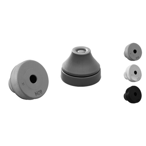 G502-1012-00 Jacob Dichtungsdurchführung EPDM RAL7001 Loch/Di mm 12,5 Produktbild