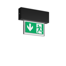 671502.003.1 RZB Notleuchte Halyxx LED/ 2,4W-400 Deckenleuchte AT 3h schwarz Produktbild front M