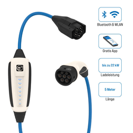 12501000 NRGkick Mobile Ladestation 32A Pure 5m WLAN Bluetooth Produktbild front M