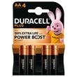5000394176027 Duracell Plus POWER BOOST AA(MN1500/LR6) K4 (4 Stk.-Bl.) Mignon Produktbild front S