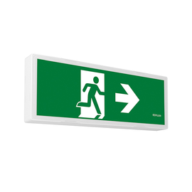 EN10077074 Esylux SLX EL LED FLAT COVER 3h/8h 14m IR SC SM Notleuchte 3 h / 8 h Produktbild front M