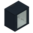 MBW-12HE-45-BK Mehler Büro-Wandgehäuse 12HE 600x616x450mm, RAL 9005 Produktbild