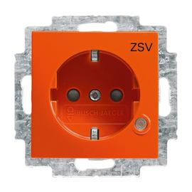 20 EUCBL-14-914 Busch&Jäger Balance Schuko-Steckdose ZSV & LED orange Produktbild front M