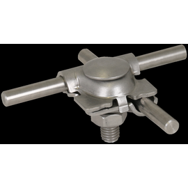 391070 Dehn MV-Klemme mit Arretiernase NIRO (V4A) für Rd 8-10mm mit Flachrunds Produktbild front M