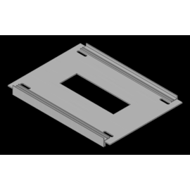 BAS200i/K60 Mehler Schlitzblende,Breite A/K60 Kunststoff,B275xH200mm Produktbild front M