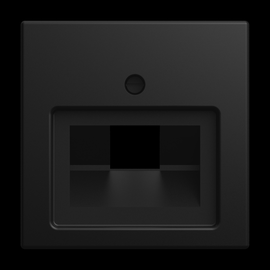 1803-915 Busch-Jaeger Zentralscheibe UAE 1-fach, Balance, schwarz Produktbild front M