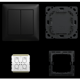 6716/03 UJ-915 Busch-Jaeger FoH-switch, 3-fach Set, BSI, BJE Produktbild front M