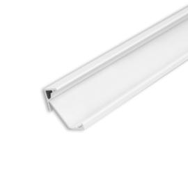 115827 Isoled LED Eckprofil CORNER18 Aluminium weiß RAL9003, 200cm Produktbild front M