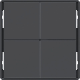 81182026 Berker KNX Q.x Tasten f. TS-GM 4-fach anthrazit matt Produktbild front M