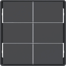81183026 Berker KNX Q.x Tasten f. TS-GM 6-fach anthrazit matt Produktbild front M