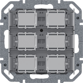 81186000 Berker S.1/B.x/Q.x KNX Taster- Grundmodul Secure TS-GM 6-fach Up Produktbild front M