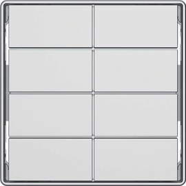 81184024 Berker KNX Q.x Tasten f. TS-GM 8-fach alu matt Produktbild front M