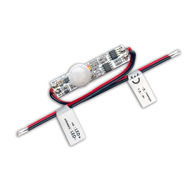 117054 Isoled Mini PIR Bewegungssensor zum Einbau in LED-Lichtprofile, 12-24V Produktbild front M