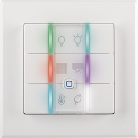 154288A0 EQ-3 Homematic Homematic IP Wired Wandtaster-6-fach Produktbild front M