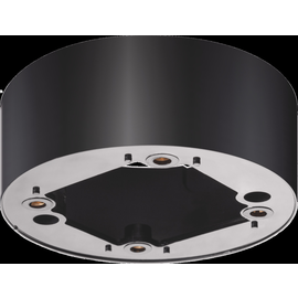 25422 Niko Aufputzmontage (AP) Rahmen Swiss Garde, rund, schwarz Produktbild front M