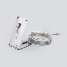 210012361-00 Siedle AZTS 870-0 E Access- Tischzubehör AZTS 870-0 E, edelstahl ge Produktbild front M