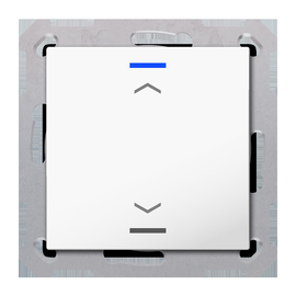 BE-TAL55T1.A1 MDT KNX Taster Light 55 1- fach, RGBW, Temperatursensor, Reinweiß Produktbild front M