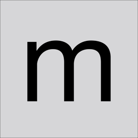 99222.013.M/K RZB Folienziffer H 100 mm, Kleinbuchstabe m Produktbild front M