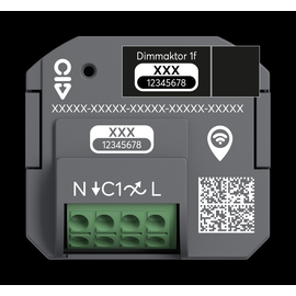 2CKA006710A0036 Busch-Jaeger Dimmaktor Funk 1-fach free@home wireless 230 V AC Produktbild front M