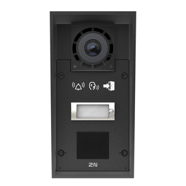 9151301CRP 2N IP Force 2.0-1 button, camera, pictograms, card reader ready Produktbild front M