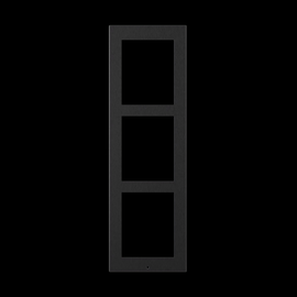 9155023B 2N IP Verso-Frame for surface installation, 3 modules-black Produktbild front M