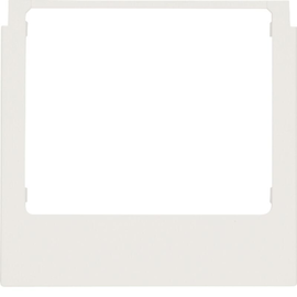 13191909 Berker Designrahmen eckig polarweiß matt Produktbild front M