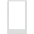 13206909 Berker Designrahmen eckig, große Ausführung Glas, polarweiß Produktbild front S