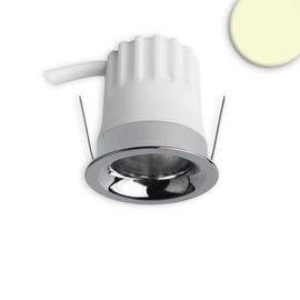 117253 Isoled LED Einbaustrahler BACK32, alu glänzend, rund, 5W, CRI90, 3000K, r Produktbild front M