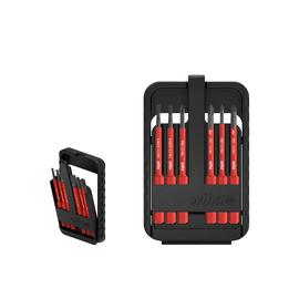 43160 Wiha Wiha Bit Set slimBit electric Schlitz, Phillips, Pozidriv 7-tlg. inkl Produktbild front M