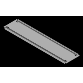 BC150i Mehler Blende geschlossen,Breite C Kunststoff,B690xH150mm Produktbild front M