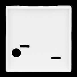 2CKA001724A4351 Busch-Jaeger Zentralscheibe für Zugtaster alpinweiß Produktbild front M