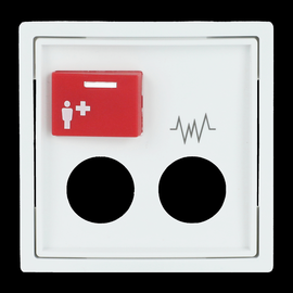 2CKA001724A4391 Busch-Jaeger Zentralscheibe Rufmodul mit Ruftaster/S Produktbild front M
