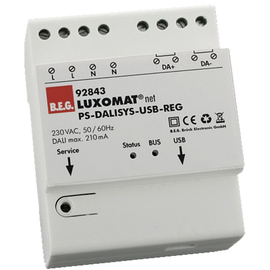 92843 B.E.G. DALISYS Netzteil mit USB Schnittstelle REG Produktbild front M