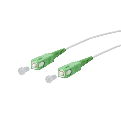 151P7EAEA20E Metz Connect OpDAT Patchkabel SC-S APC/SC-S APC OS2, weiß, Produktbild